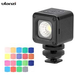 Andoer L1 Pro Versatile Waterproof Dimmable LED Video Light 5500K Photographic Fill Light CRI 95 with 20 Color Filters Compatible with for 7/6/5 for Drones Osmo Pocket Support Diving Underwater