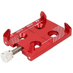 Enrilior Bicycle Aluminum Alloy Mobile Phone Bracket Bike Handlebar Clip Stand Navigation Holder(Red)