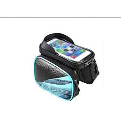 ZFF Travel Waterproof Bicycle Bag Tube Bag Mountain Bike Saddle Bag Bicycle Riding Equipment 6.2 Inch Mobile Phone Bag Accessories