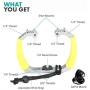 Movo GB-U70Y Underwater Diving Rig for GoPro Hero with Cold Shoe Mounts, Wrist Strap - Works with HERO3, HERO4, HERO5, HERO6, HERO7, HERO8 and Waterproof Action Cam - Scuba GoPro Accessory (Yellow)