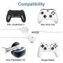 Geekria 3.5MM Earbuds with Mic for PS4, Google Stadia, Xbox One, Nintendo Switch, Laptop, PC, Smartphone, Gaming Earphones with Microphone and Volume-Control, HiFi Stereo Headset Headphones. (White)