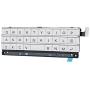 Oumij High Sensitivity Mobile Phone Keyboard Assembly Digital Button for BlackBerry Q30.(White)