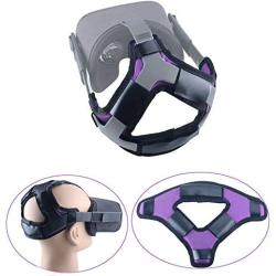 Esimen Head Cushion for Oculus Quest VR Headset, Comfortable Protective Strap Headband (Purple)