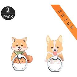 Phone Ring Holder Stand,Dog Phone Ring Stand Holder 360 Rotation Finger Ring Grip Stand for Cellphones,Smartphones and Tablets(Shiba Inu,Corgi)