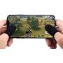 KMNIC Gaming Touchscreen Conductive Fiber Cap Anti-Sweat Breathable Touch Finger Gloves for Mobile Phone Games Better Than PUBG Trigger (Black) Pack of 2