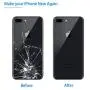 Vimour Back Glass Replacement for iPhone 8 Plus 5.5 Inches All Carriers with Pre-Installed Camera Lens, Bracket, Adhesive and Repair Tool Kits (Black)