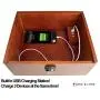 Multi Device Charging Box with Lock - Locking Cell Phone Charging Station Wooden Stash Box with Lock Large Safe Box with USB Charger Wood Stash Boxes Multi Device Charging Box with Lock - Locking Cell Phone Charging Station Wooden Stash Box with Lock Large Safe Box with USB Charger Wood Stash Boxes