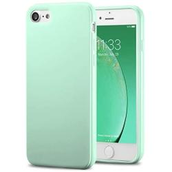 TENOC Phone Case Compatible for Apple iPhone SE 2020, iPhone 8 & iPhone 7 4.7 Inch, Slim Fit Cases Soft TPU Bumper Protective Cover, Glossy Mint