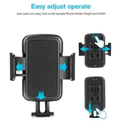 Greendeep Adjustable Car Cup Phone Holder with Elastic Long Neck, Flexible and 360 Degree Rotation, Suitable for iPhone, Samsung, Huawei, Nokia, Motorola
