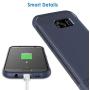 JETech Case for Samsung Galaxy S7 Protective Cover with Shock-Absorption and Carbon Fiber Design (Blue)