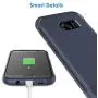 JETech Case for Samsung Galaxy S7 Protective Cover with Shock-Absorption and Carbon Fiber Design (Blue)