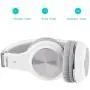 Bluetooth Headphones, Riwbox XBT-80 Folding Stereo Wireless Bluetooth Headphones Over Ear with Microphone and Volume Control, Wireless and Wired Headset for PC/Cell Phones/TV/ipad (Sliver White)