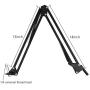 Overhead Video Stand Phone Holder Articulating Arm Phone Mount Table Top ChromLives Scissor Boom Arm Articulating Phone Stand Tablet Phone Holder for Streaming Phone Baking Crafting Videos and More