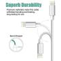 Lightning Cable Apple MFi Certified iphone Charger iPhone Charger Cable Lightning Cable 3 6 10FT 5pack iPhone 11 Pro Xs XR X 8 7 6s 6 Plus MAX ipad Charging Cable Cord Fast USB Accessories Chargers