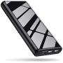 Portable Charger Power Bank 25800mAh, Ultra-High Capacity Mirror Design Phone Charging with 4 LED Indicators, 2 USB Ports External Cell Phone Battery Pack for iPhone,Samsung Android,Tablet etc