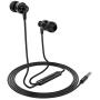 Docooler PTM D11 Wired in-Ear Earphones Stereo Gaming Headset Metal Headphones with in-line Control & Microphone for PSP iPhone iPad Android Smartphones Tablet PC Laptop