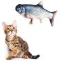 Tuko Realistic Plush Simulation Electric Doll Fish, Funny Interactive Pets Chew Bite Supplies for Cat Kitty Kitten Fish Flop Cat Toy Catnip Toys - Perfect for Biting, Chewing and Kicking