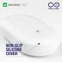 Cell Phone Cleaner Compatible with Wireless Charging, Stylish Cleaning Device for Smartphone, Wireless Charging Station Home and Office, Large Capacity, White