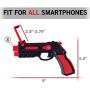 AR BLASTER Augmented Reality 360 Degree Portable Gaming VR Gun: Wireless Bluetooth Controller Toy Pistol for iOS Phone and Android Smartphones - FREE App With 35 Plus Games Action Learning - Red