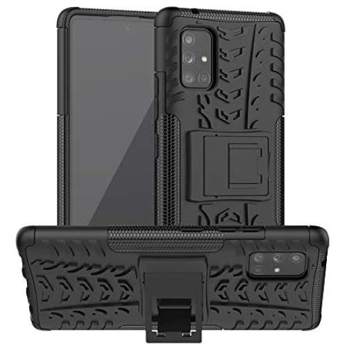 SKTGSLAMY Galaxy A71 5G Case,Samsung A71 5G Case,[NOT fit A71 5G UW Verizon] [Shockproof] Tough Rugged Dual Layer Protective Case Hybrid Kickstand Cover for Samsung Galaxy A71 5G (Black)