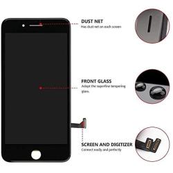 for iPhone 7 Screen Replacement Black 4.7" LCD Display Touch Screen Digitizer Assembly Kit with Free Repair Tools (iPhone 7 Black)