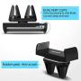 JEBSENS Car Phone Mount, CA06 Air Vent Phone Holder with Dual Clips, Compatible with iPhone Xs Max XR X SE 8 8P 7 7 Plus, Samsung Galaxy S8 Edge S9+ S10, Nexus (Black)