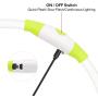 BSEEN LED Dog Collar, USB Rechargeable, Glowing Pet Dog Collar for Night Safety, Fashion Light up Collar for Small Medium Large dogs