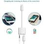 for iPhone Headphone Adapter to 3.5 mm Headphones Jack Adapter,for iPhone 11 Charger Cable Aux Adaptor for iPhone 7/7 Plus / 11 Pro Max/XR/XS Max/XS/X/8/8 Plus Adapter,Audio Splitter Dongle Adapter