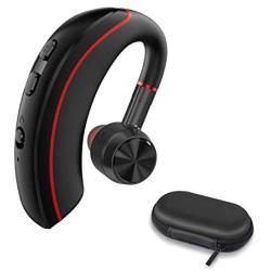 Bluetooth Headset Wireless Business Bluetooth V5.0 Earpiece Ultralight HD Headphones Hands-Free Earphones with Noise Cancellation Microphone Wide Compatible with Cell Phones for Office/Work Out/Truck