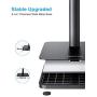 Cell Phone Stand, OMOTON Adjustable Phone Stand, Upgraded Height Increasing Desk Phone Holder for iPhone SE 2/11/ 11 Pro/XS Max, Samsung Galaxy S20/ S10 and Other Phones (3.5-7.0-Inch), Black