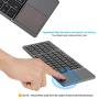 Foldable Keyboard with Touch Pad, IKOS Tri- Folding Portable Keyboard for iPhone iPad Samsung Smartphone Tablet, Wireless BT Keyboard, Designed Compatible for iOS Android Windows System Device (Black)