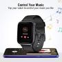 Blackview Smart Watch for Android Phones and iOS Phones, All-Day Activity Tracker with Heart Rate Sleep Monitor, 1.3" Full Touch Screen, 5ATM Waterproof Pedometer, Smartwatch for Men Women