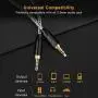 3.5mm Aux Cable, CableCreation 6-Feet Aux Cord, 3.5mm Male to Male Stereo Audio Cable [HiFi Sound, Nylon Braided] Compatible Headphone, Smartphone, 2018 Mac Mini, Home/Car Stereo, Echo & More, 1.8M