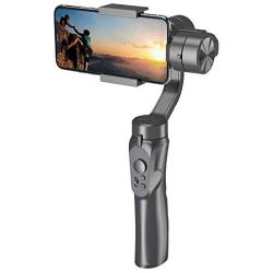 Acouto 3 Axis Stabilizer for Cameras,H4 3 Axis Handheld Anti-shake Mobile Phone Gimbal Stabilizer for Cellphone Action Camera