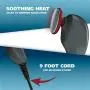 Wahl Heat Therapy Therapeutic Body Massager - Handheld Therapy with Two Speeds of Intensity to Relieve Pain in the Back, Neck, Shoulders, Muscles, Legs, & Sports - Model 4196-1201 Wahl Heat Therapy Therapeutic Body Massager - Handheld Therapy with Two Speeds of Intensity to Relieve Pain in the Back, Neck, Shoulders, Muscles, Legs, & Sports - Model 4196-1201
