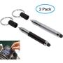 Stylus Pen Keychain (2 Pack) - No Touch, 2-in-1 Accessory - Mini Stylus Keychain Pen - 2 Pack
