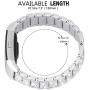 Valchinova Fitbit Charge 2 Band with Bling Rhinestone Adjustable Metal Fitbit Charge 2 Strap Bracelet Replacement Black Silver Rose Gold (Silver)