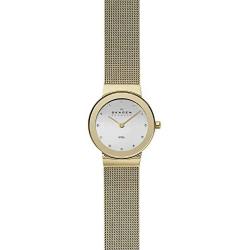 Skagen Womens Ancher Stainless Steel Mesh Dress Quartz Watch