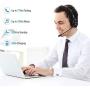Giveet Bluetooth Headset for Cell Phones, Office Headset with Noise Cancelling Microphone, Charging Dock, 17h Talking Time for Trucker, Telephone, Skype, Call Center, PC
