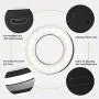 Selfie Ring Light,40 LEDs USB Rechargeable Portable Clip-on Selfie Fill Light,3 Light Modes LED Circle Light for Smart Phone Photography, Camera Video, Girl Makes up (Black) Selfie Ring Light,40 LEDs USB Rechargeable Portable Clip-on Selfie Fill Light,3 Light Modes LED Circle Light for Smart Phone Photography, Camera Video, Girl Makes up (Black)