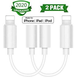 [Apple MFi Certified] iPhone Headphone Adapter,Lightning to 3.5 mm Headphone Adapter Jack Converter/Audio Cable Compatible for iPhone SE/11/11 Pro/11 Pro Max/X XR XS XS Max /7 7P 8 8P