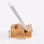 Encozy Cell Phone Stand with Sound Amplifier,Natural Bamboo Wooden Desktop Mobile Phone Holder (Sound Stand)