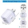 Fast USB Car Charger Adapter for Motorola Moto G Stylus,G Fast,G8 G7 Plus Play G Power, G6, G6 Plus,X4 Z5 Z4 Z3 Play Z2 Force Z Droid, Wall Plug Charger Cube, Dual Port Car Charger, C Charging Cable