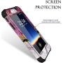 Hocase iPhone 8 Plus Case, iPhone 7 Plus Case, Heavy Duty Shockproof Protection Hard Plastic+Silicone Rubber Hybrid Protective Case for iPhone 7 Plus/iPhone 8 Plus - Purple White Marble