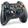 EasySMX Wireless 2.4g Game Controller Support PC (Windows XP/7/8/8.1/10) and PS3, Android, Vista, TV Box Portable Gaming Joystick Handle (Wireless Game Controller Camouflage)