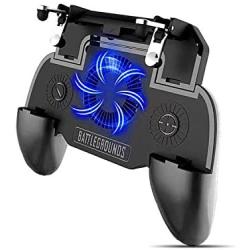 USB Gaming Controller| Controller Gamepad Mobile Trigger Shooter Joystick Game Pad Phone Holder Cooler Fan with 2000/4000mAh Power Bank
