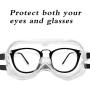 BHTOP Safety Goggles Anti-Fog Eye Protection Glasses L007 Over-Spec Clear Lens for Lab, Chemical, Work, Outside(No Vent)