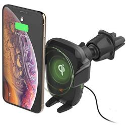 iOttie Wireless Car Charger Auto Sense Qi Charging Automatic Clamping CD + Air Vent Combo Phone Mount for iPhone, Samsung Galaxy, Huawei, LG, Smartphones