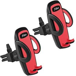 Ailun Car Phone Mount,Air Vent Cellphone Holder Cradle[2Pack] Universal Compatible with iPhone X/Xs/XR/Xs Max/8/8Plus/7,Compatible with Galaxy s10s10 Plus,S9/S9+ S8/S8+, and More Smartphones[Red]