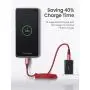 USB C to USB C Fast Charging Cable, AINOPE[2 Pack 6.6ft] USB-C to USB-C Nylon Braided Charger Cord Compatible with Samsung Galaxy Note 10 Plus A80, Google Pixel 2/3/3a XL, iPad pro 2018 and More-Red